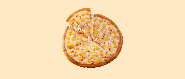 Cheese & Sweetcorn Pizza  10" 
