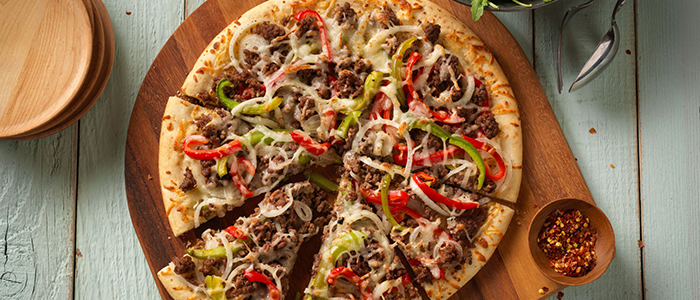 Spicy Onion & Pepper Pizza  9" 