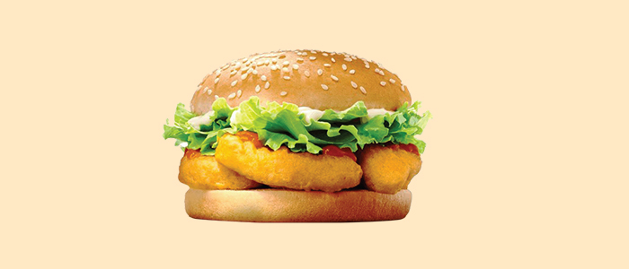Chicken Tikka Burger With Cheese  Single 
