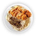 1/2 Chicken 1/2 Donner Kebab 